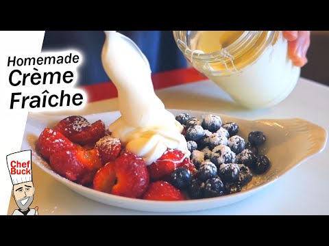 Best Crème Fraîche Recipe - Homemade Dessert Topping
