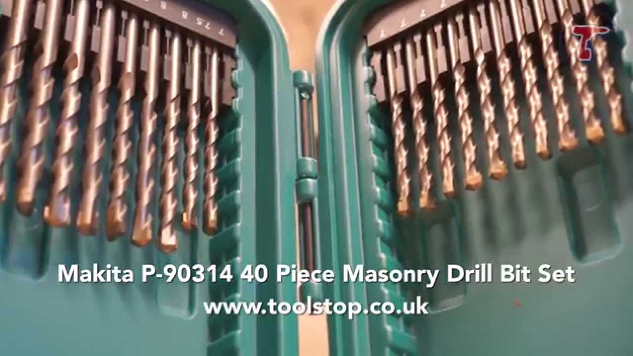 Свредла за бетон Makita D-00795 – демонстрация на комплект