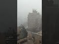CRAZY RAIN in Jerusalem this Morning Overlooking the Old City walls! #blessings
