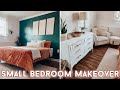 DIY Small Bedroom Makeover on a Budget with Decorating Ideas