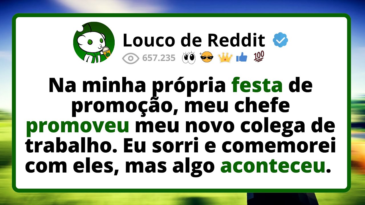 Na minha PRÓPRIA festa de PROMOÇÃO, meu chefe promoveu meu novo colega de trabalho