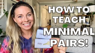 HOW TO TEACH MINIMAL PAIRS AT HOME: T, D, K Speech Therapy for Voicing, Devoicing, Fronting, Backing