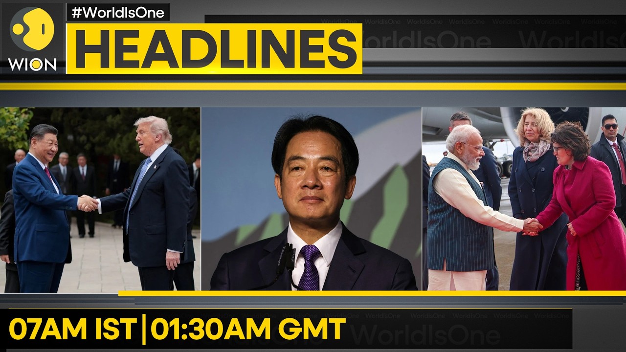 PM Modi Arrives in Netherlands | Trump Calls China Visit a Great Success | WION HEADLINES