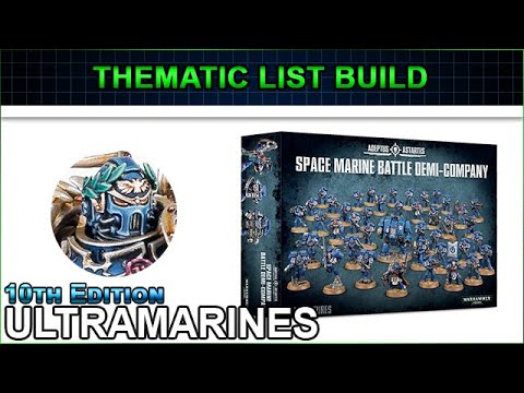 Ultramarines DEMI-COMPANY Era Indomitus  - Thematic List Build 10th Edition Warhammer 40k