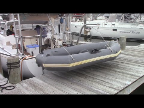 how to install dingy davits