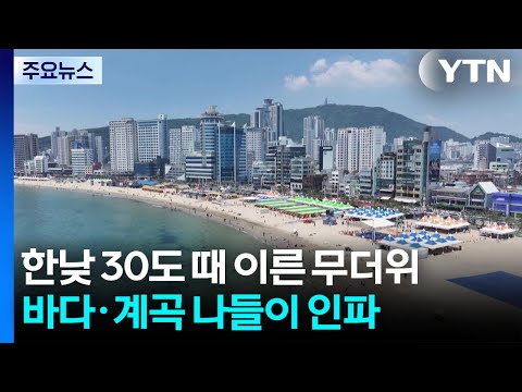 때 이른 무더위...바다·계곡 축제장에 나들이 인파 / YTN
