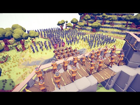 CAN 200x KING ARMY CAPTURE ENEMY CASTLE? - Totally Accurate Battle Simulator TABS