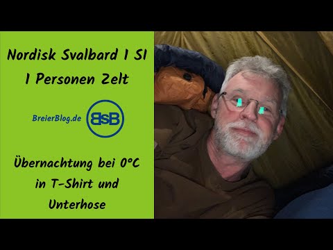 Frostige Nacht im Svalbard 1 SI in kurzen Klamotten