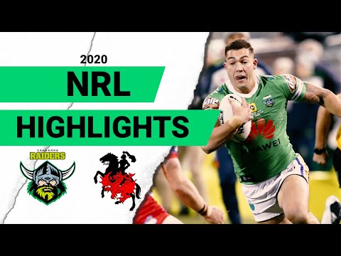 NRL Highlights | Raiders v Dragons Match Highlights | Round 8 2020 | Telstra Premiership | NRL