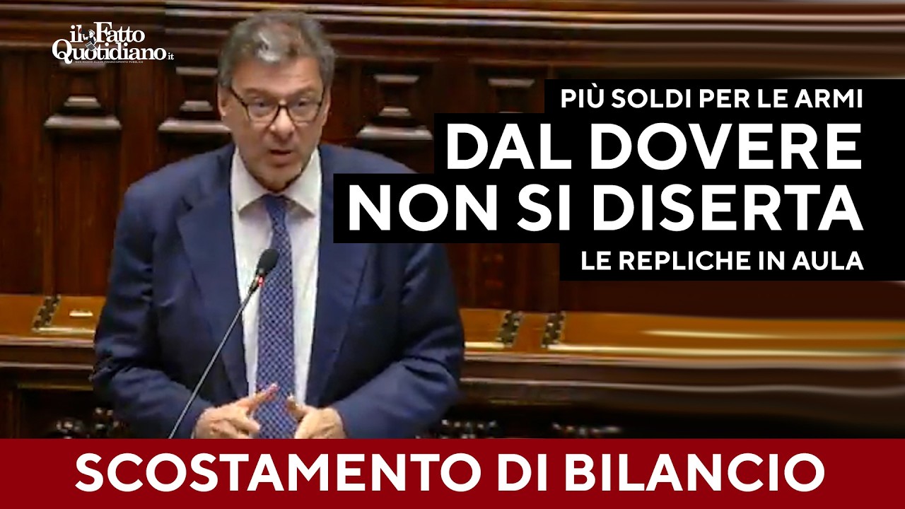 Più soldi per le armi, Giorgetti: "Impopolare ma dal dovere non si diserta”