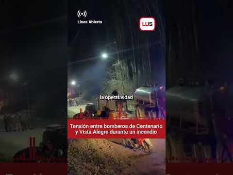 Tensión entre bomberos de Centenario y Vista Alegre