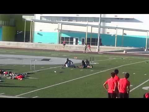 Victor Williams runs 300MH at West Adams