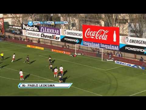 Gol de Ledesma. Argentinos 1 - Boca 1. Torneo Inicial. Sexta Fecha. Fútbol Para Todos