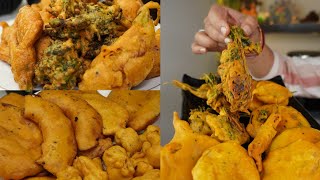 Street Style Besan pakora ASMR Cooking