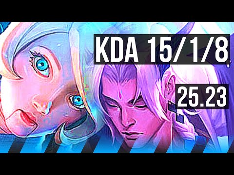 ORIANNA vs YONE (MID) | 15/1/8, 5k comeback, Legendary | KR Master | 25.23