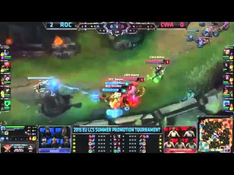 ROC vs CWA Game 3 ROCCAT vs Copenhagen Wolves Academy EU LCS Summer Promotion blizzasc2 sc2 dota esp