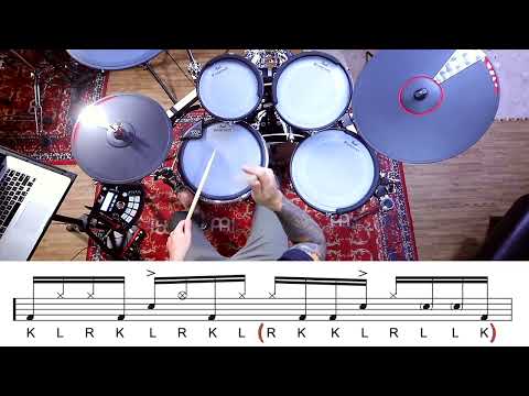 A Very Chill 16th Note Groove | Drum Lesson