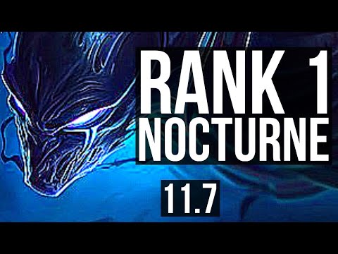 NOCTURNE vs LILLIA (JUNGLE) | Rank 1 Nocturne, Godlike, 10/3/6 | BR Challenger | v11.7