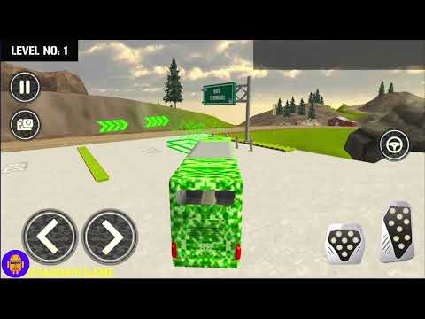 Army Soldier Bus Driving Games - Offroad US Army Bus Transport Duty Driver - Android GamePlay #1