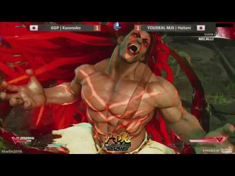 Street Fighter 5 Tournament - TWFighter 2016 - GGP Kazunoko (Cammy) vs YOUDEAL MJS Haitani (Necalli)