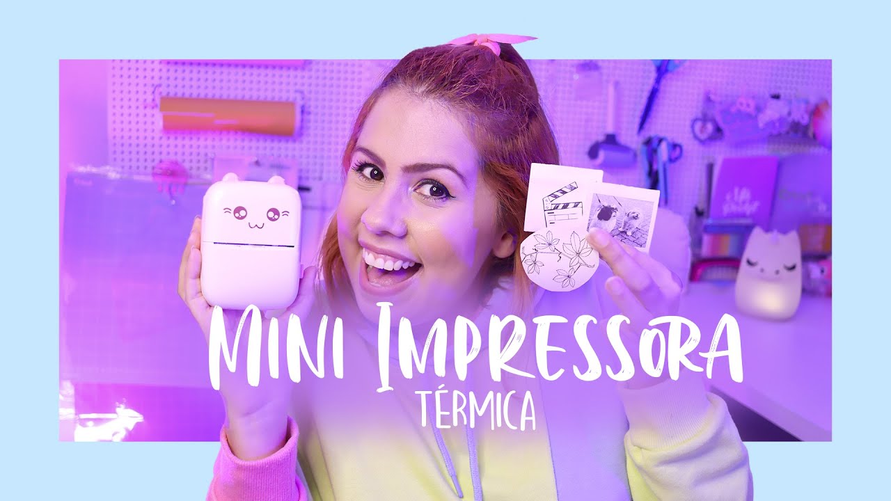 Mini IMPRESSORA térmica portátil, funciona mesmo? Vale a pena? Perfeita para PLANNER e ESTUDANTES