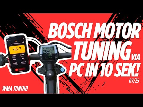 BOSCH E-Bike 45kmh tuning in 10 seconds!