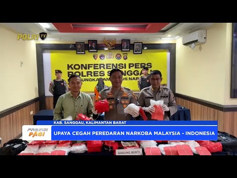 POLRES SANGGAU AMANKAN WANITA BAWA SABU 18,5 KG BAGIAN DARI JARINGAN LINTAS PERBATASAN