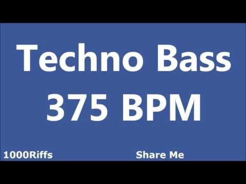 Techno Bass E2 Metronome : 375 BPM