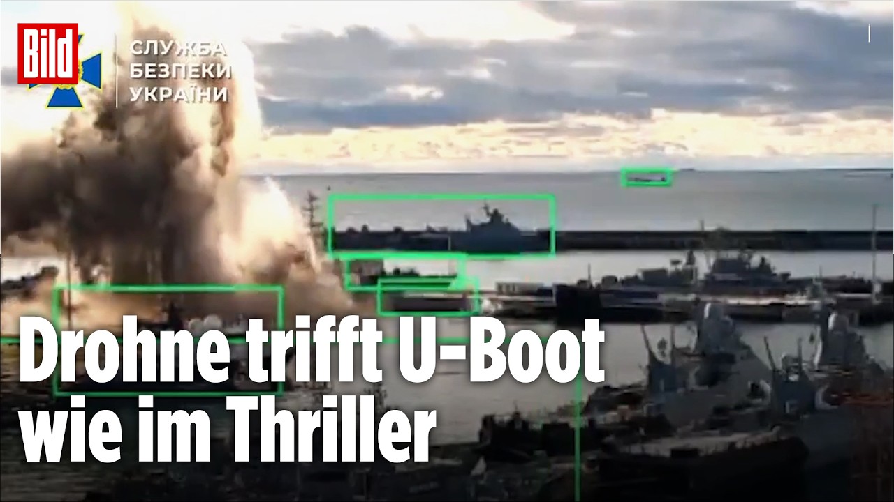 SCHOCK FÜR SCHWARZMEERFLOTTE: Ukrainische Drohnen treffen russisches U-Boot bei Geheimoperation