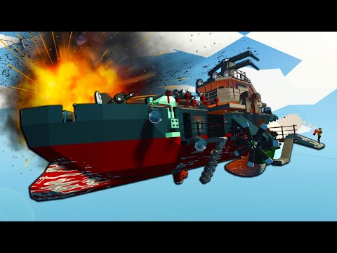 We Became Bad Air Pirates and Crashed Our Airship! - Stormworks Multiplayer Gameplay
