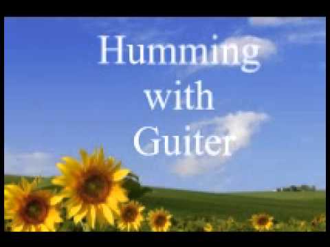 Guitar rhythmic humming...