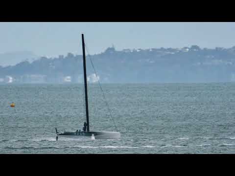 America's Cup: AC40 by Rangitoto island! October 5, 2022
