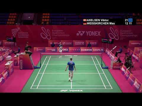 Match point - Viktor Axelsen vs Max Weisskirchen - MS R16 #EBC21​​​​​​​