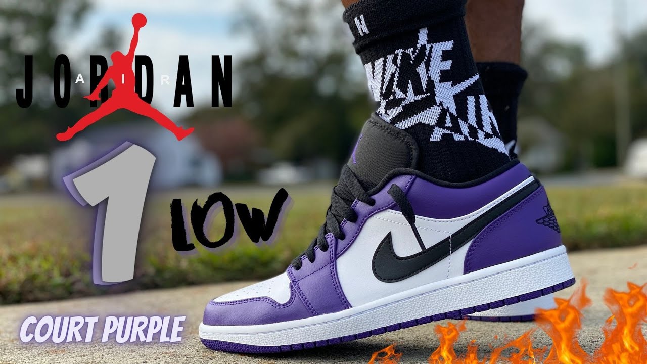 Watch Now JORDAN 1 LOW COURT PURPLE 2.0 REVIEW & ON FEET W/ LACE SWAPS!! JORDAN 1 LOW COURT PURPLE 2.0 REVIEW & ON FEET W/ LACE SWAPS!!