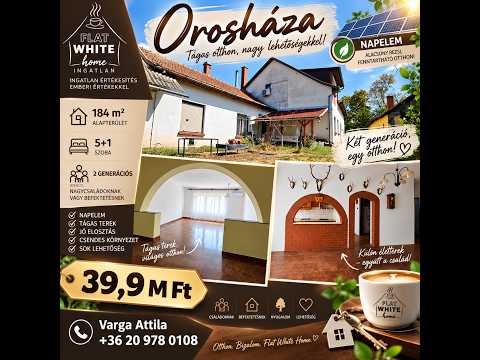 Eladó családi ház, Orosháza 5+1 szoba 184 m² 39.9 M Ft