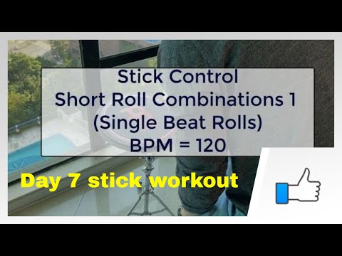 Expert drummer - Stick Control - Day 8/24, Short Roll Combination 1