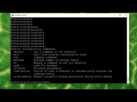 Cisco Storing Backups (New Way)
