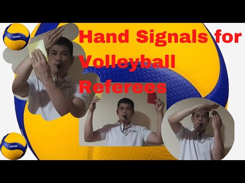 Hand Signals for Volleyball Referees