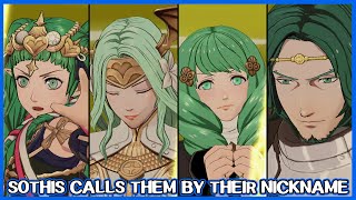 Sothis calls Rhea, Seteth and Flayn by their special name - Fire Emblem Warriors Three Hopes