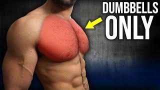 5min Home CHEST Workout (DUMBBELLS ONLY / NO BENCH!!)