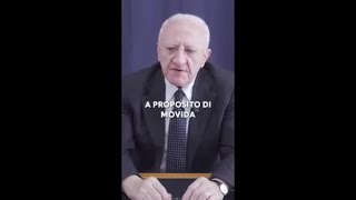 De Luca sui social: «Cafoni zero, voglio una movida elegante»