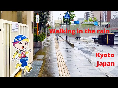 Walking in the rain Kyoto,Japan | Relaxing Rain Sounds For Sleep|Walk Japan