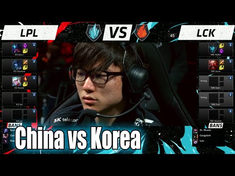 LPL vs LCK | Day 2 LoL All-Star 2015 in Los Angeles | China (ICE) vs Korea (FIRE) Allstar