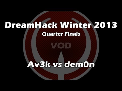 Av3k vs dem0n - DreamHack Winter 2013 Quarter-Finals (Quake Live VOD)