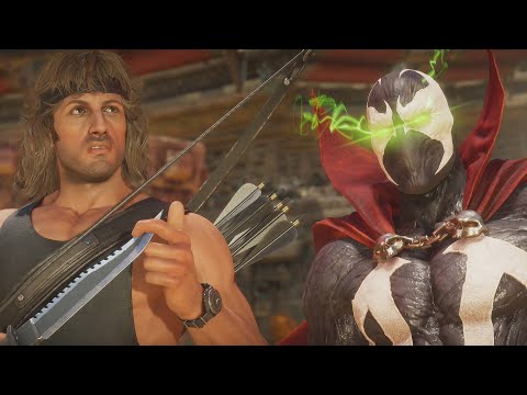 Spawn Wants To Turn Rambo Into Hellspawn - Mortal Kombat 11