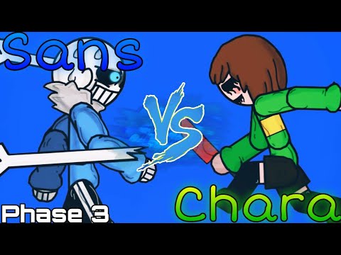 Санс Против Чары. Undertale. Phase 3. Рисуем Мультфильмы 2