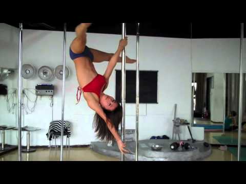 Cao Nuo Showing off Pole Dance Moves