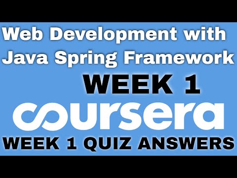 Web Development with Java Spring Framework coursera quiz answers Web Development Coursera answers