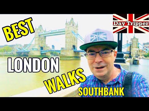 Best Walks in London- Waterloo to Tower Bridge Southbank| Thames Path Walk Day Tripper Vlog #39