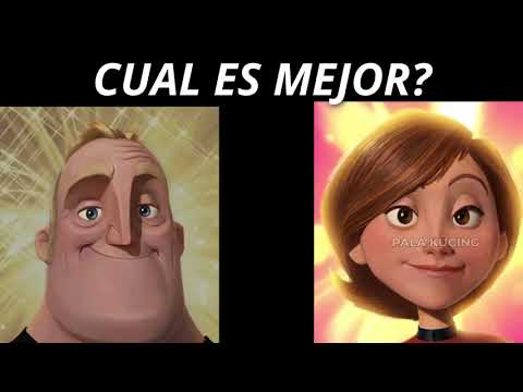 Mr.increible afortunado VS Mrs.Elastigirl afortunada
